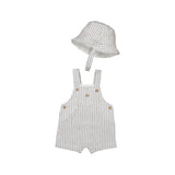 Stripe Overall Shorts