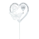 14'' METAL HEART MEMORIAL STAKE